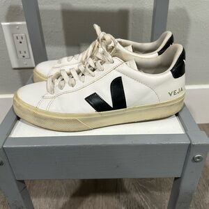 Veja Esplar Women's Sneakers Extra White/Black Leather, Size 8